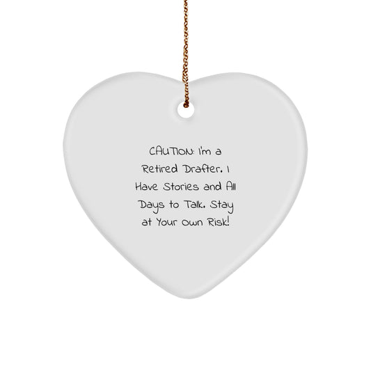 Drafter Gifts from Men to Friends, Christmas Unique Gifts for Heart Ornament Lovers - Image 1