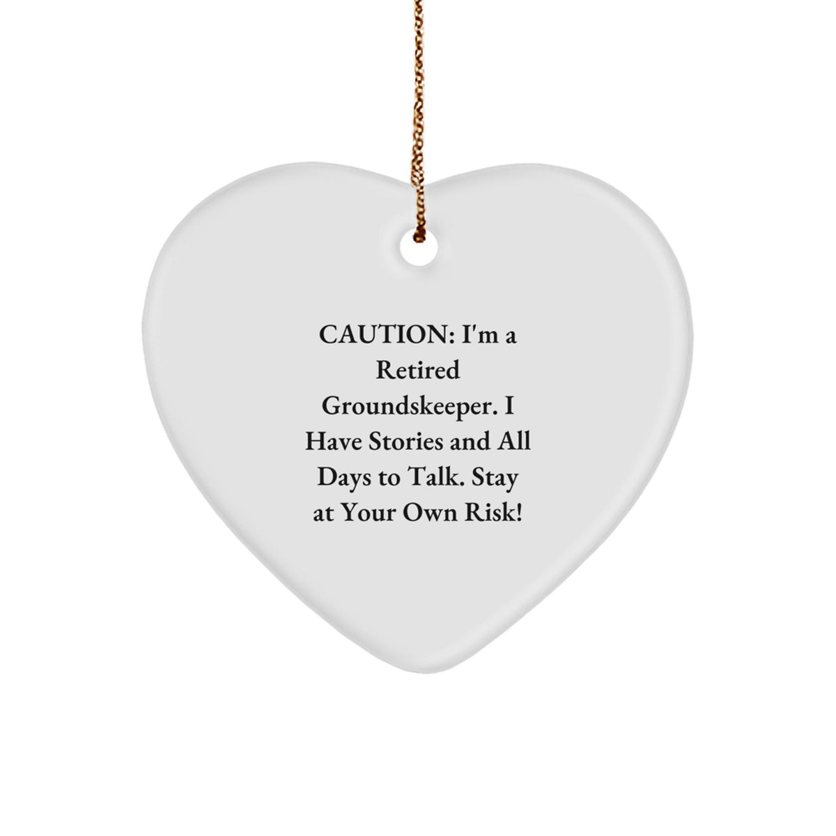 Funny groundskeeper Gifts from Men to groundskeepers for Christmas Unique Ornament - Image 1