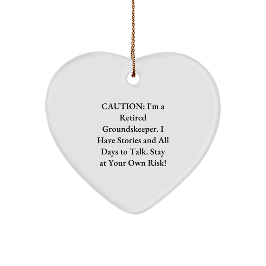 Funny groundskeeper Gifts from Men to groundskeepers for Christmas Unique Ornament - Image 1