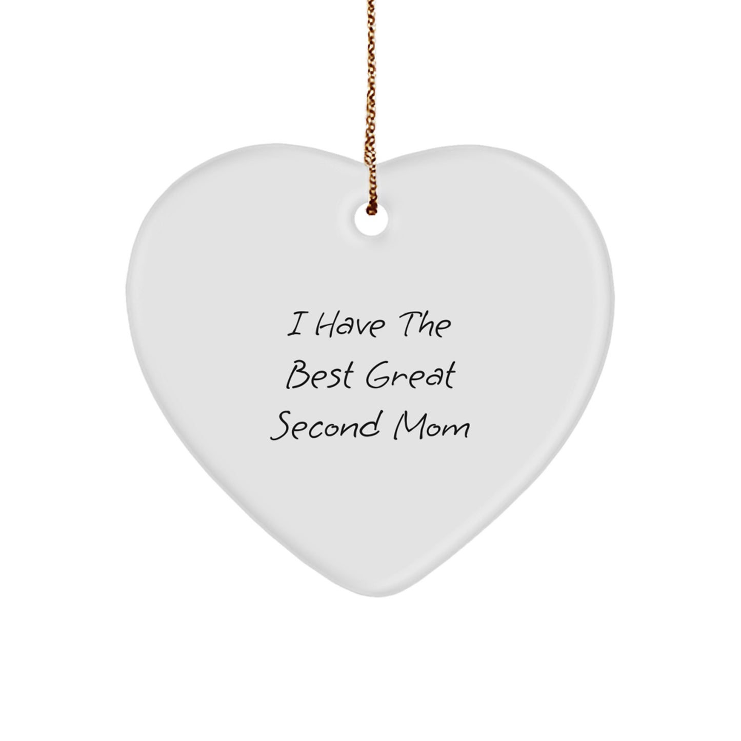 Heartfelt Novelty Second Mom Christmas Ornament Gift for Grandma Bright - Image 1