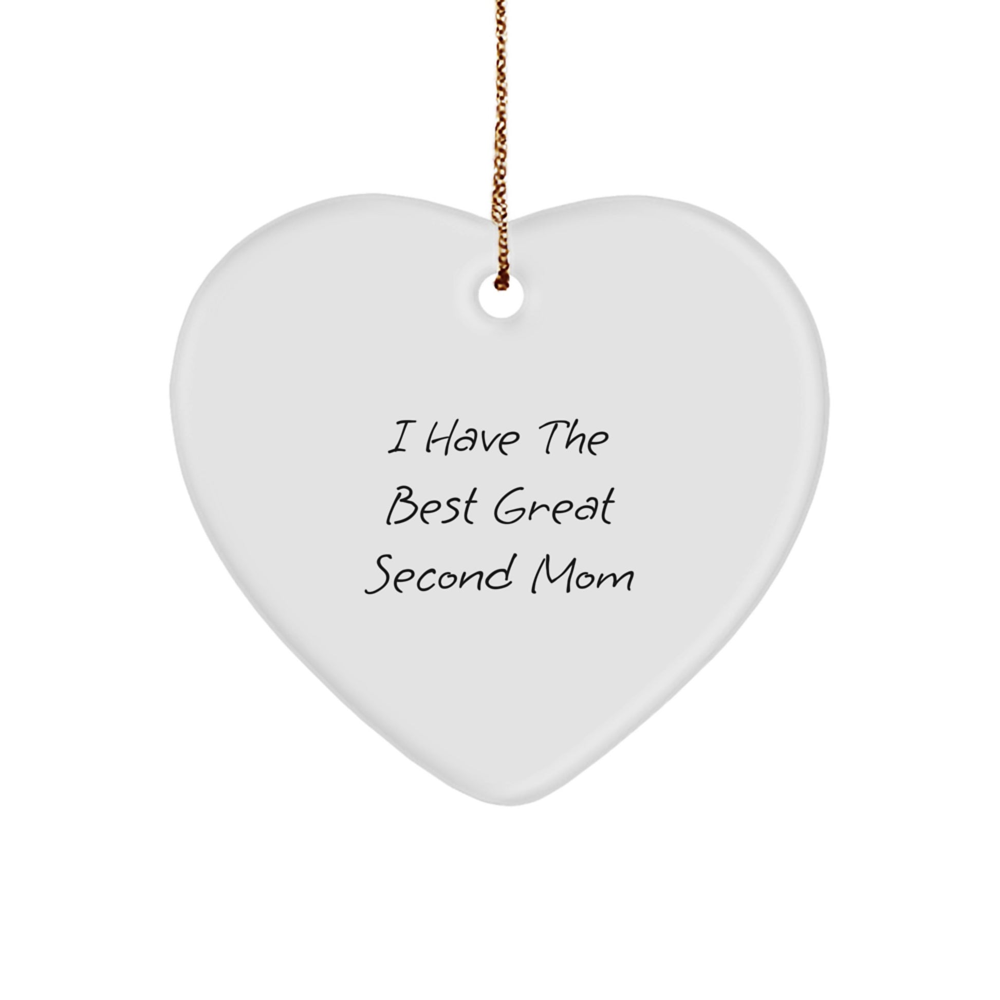 Heartfelt Novelty Second Mom Christmas Ornament Gift for Grandma Bright - Image 1