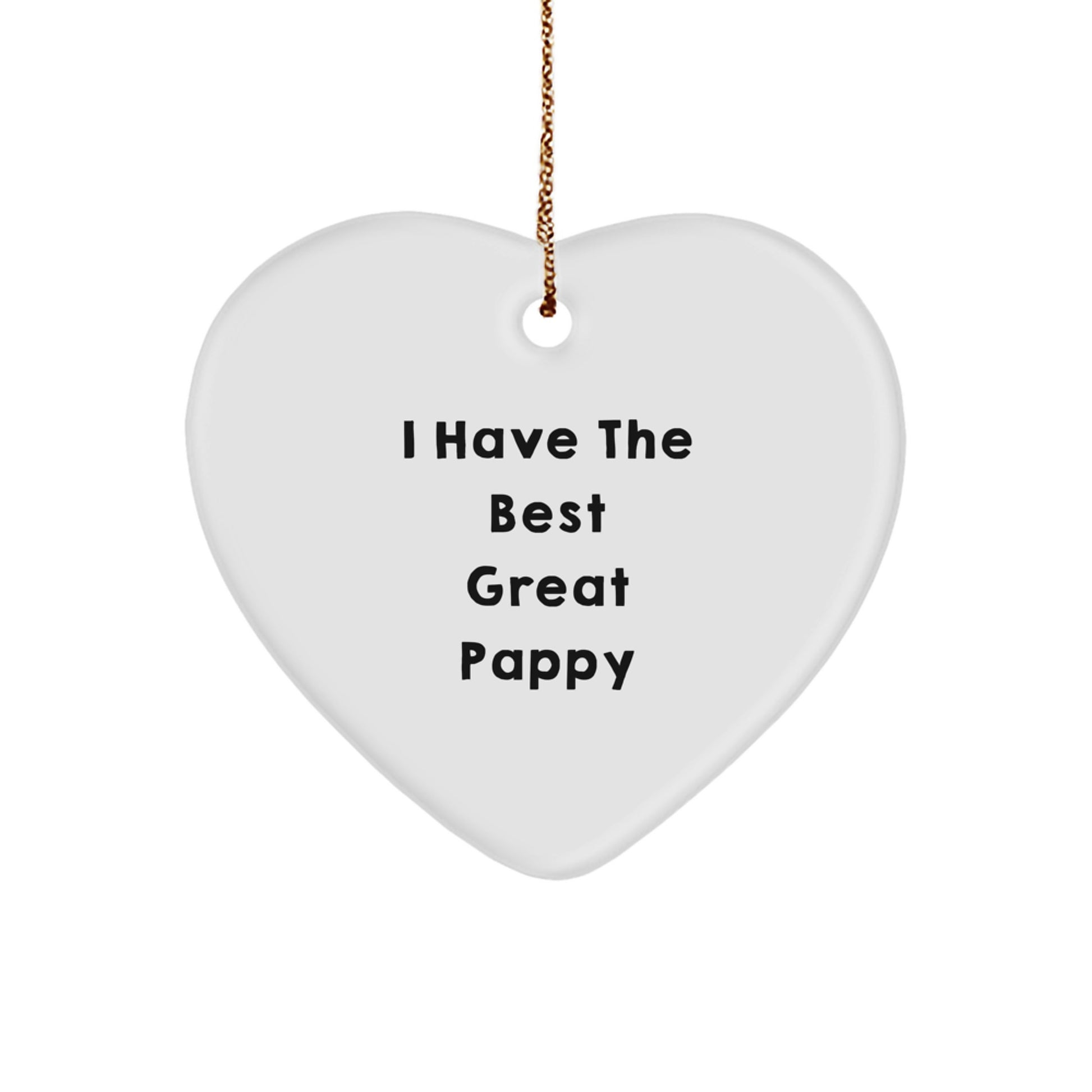 Pappy Heart Ornament Christmas Gift for Coworkers Idea - Image 1