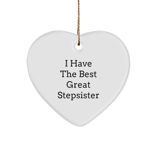 Stepsister Keepsake Christmas Ornament Gift for Him - Image 1