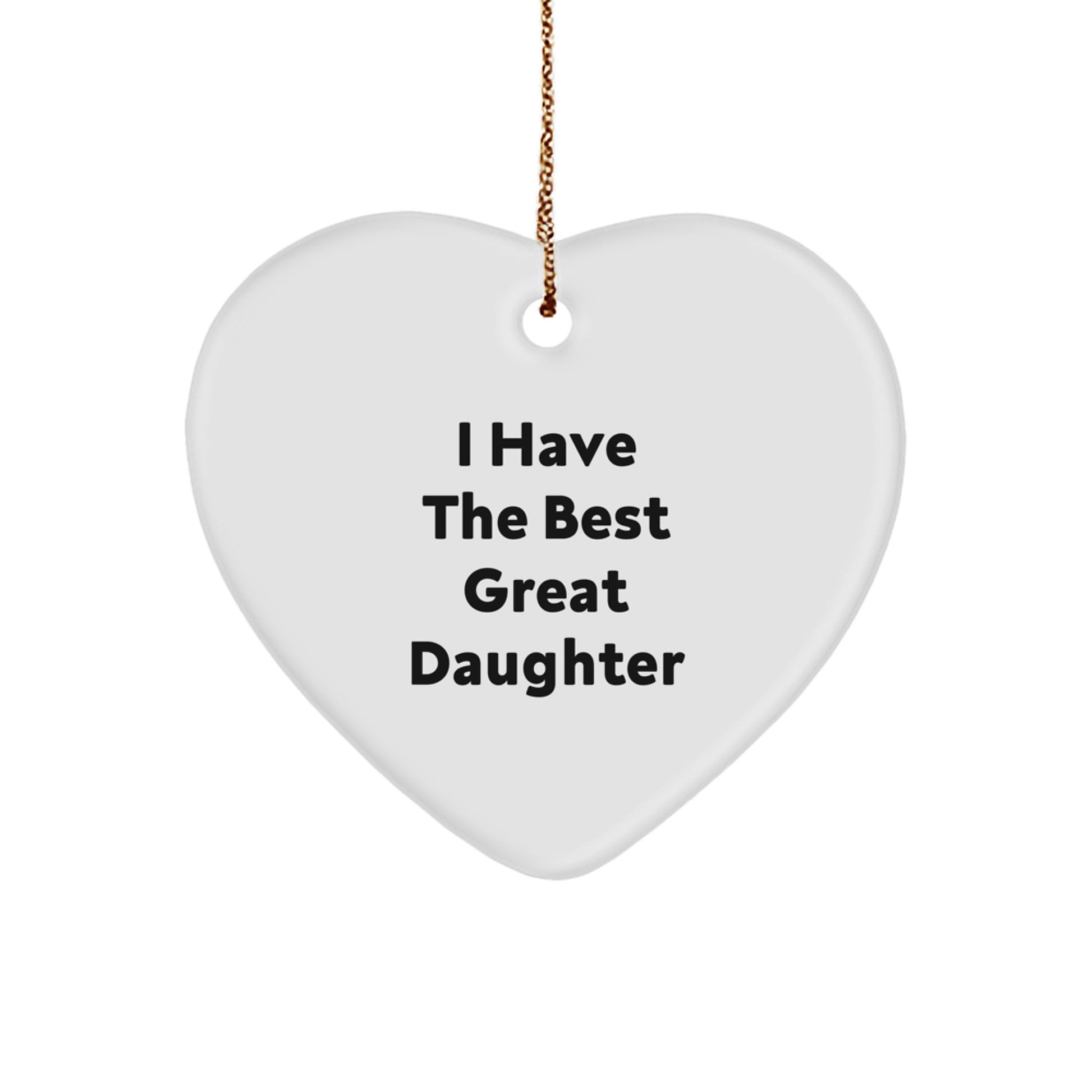 Funny Daughter Quotes Gifts from Mom to Daughter - Daughter Heart Ornament for Christmas Unique Gifts for Daughters - Image 1