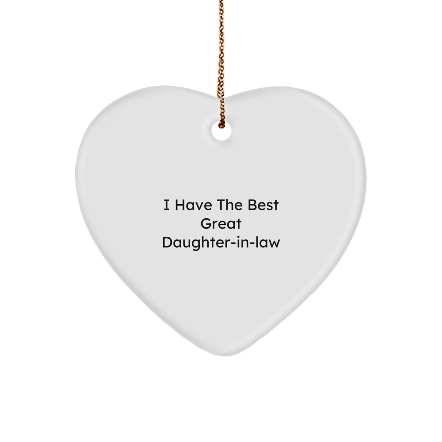 Funny Heart Ornament Gifts from Men to Daughter-in-law Daughter-in-law Gifts for Christmas Unique - Image 1