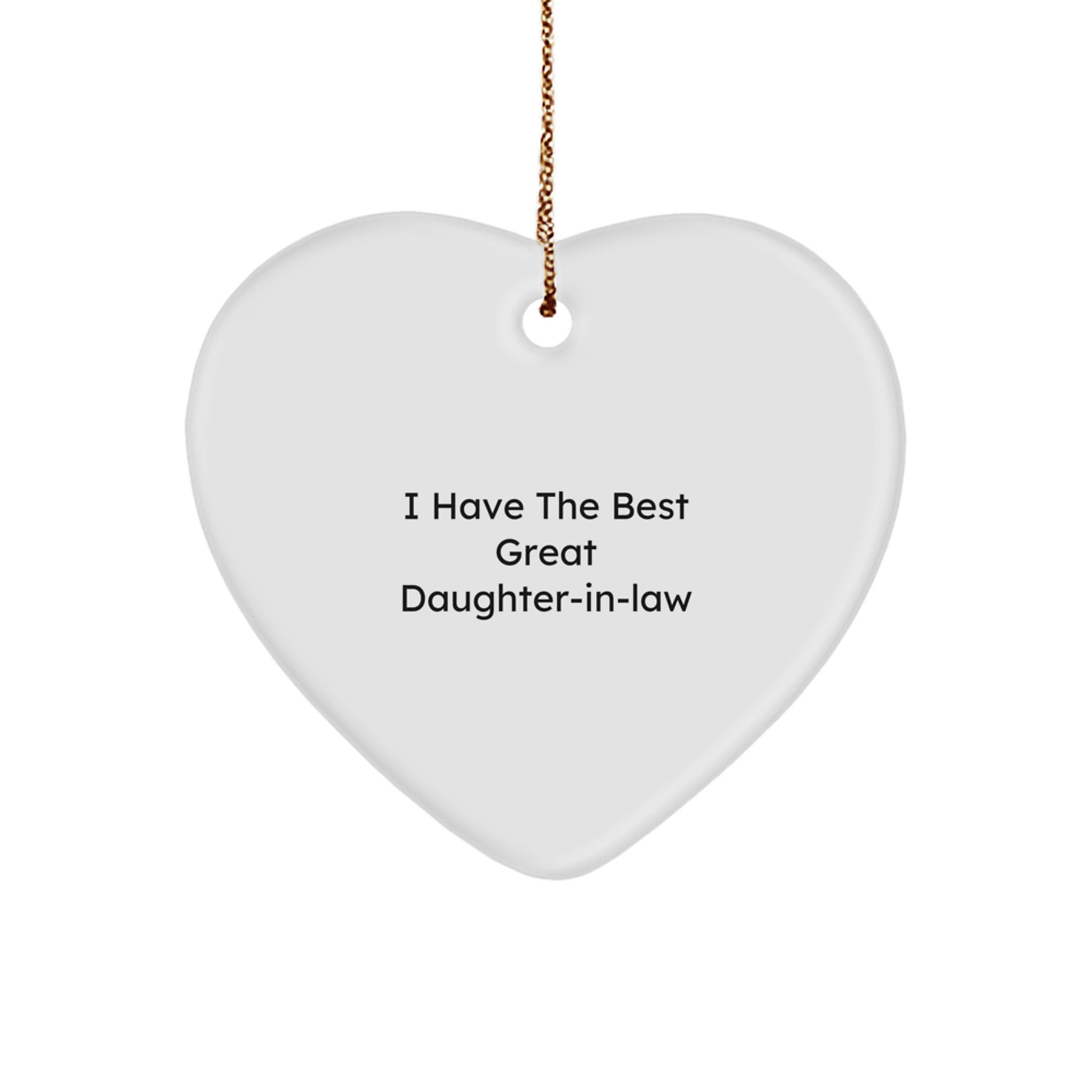 Funny Heart Ornament Gifts from Men to Daughter-in-law Daughter-in-law Gifts for Christmas Unique - Image 1