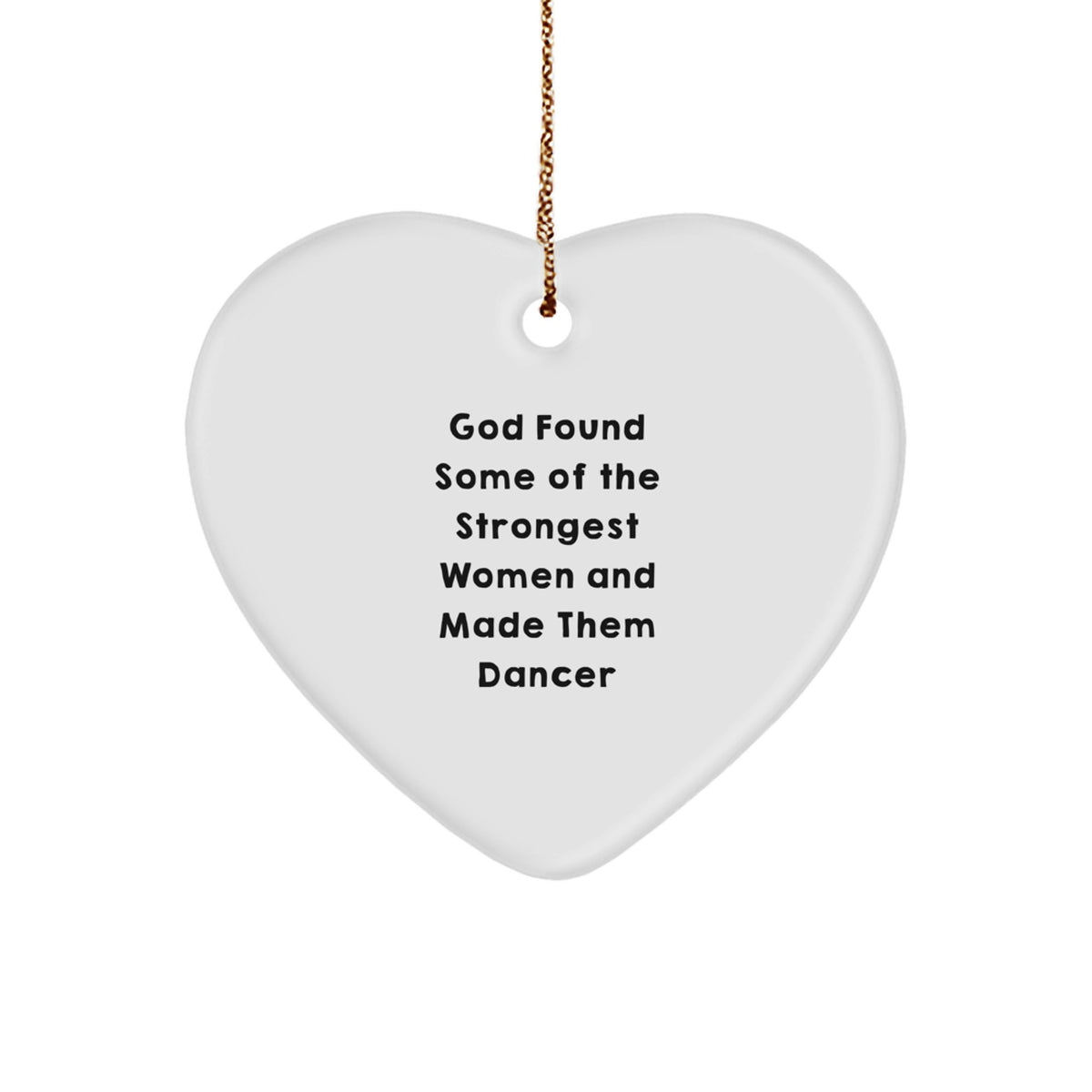 Funny Dancer Heart Ornament Gifts for Dance Lovers from Friends - Image 1