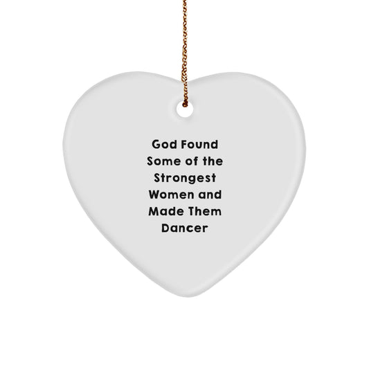 Funny Dancer Heart Ornament Gifts for Dance Lovers from Friends - Image 1