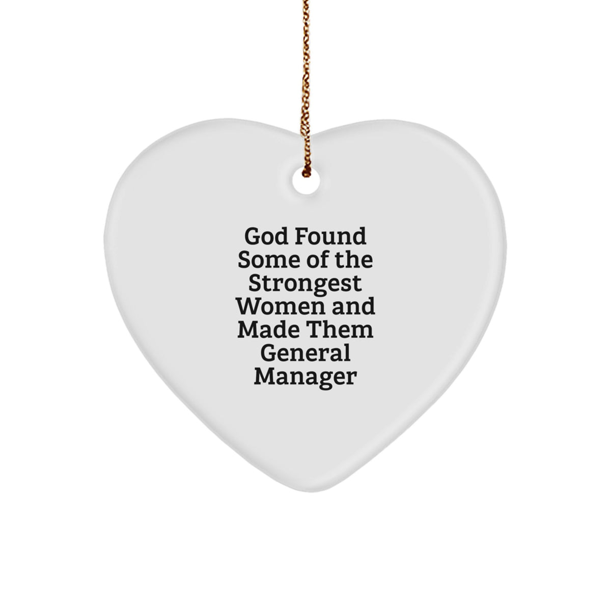 Funny General Manager Gifts from Friends for General Manager Women, Heart Ornament, Christmas Unique Gifts for Women General Manager Friends - Image 1
