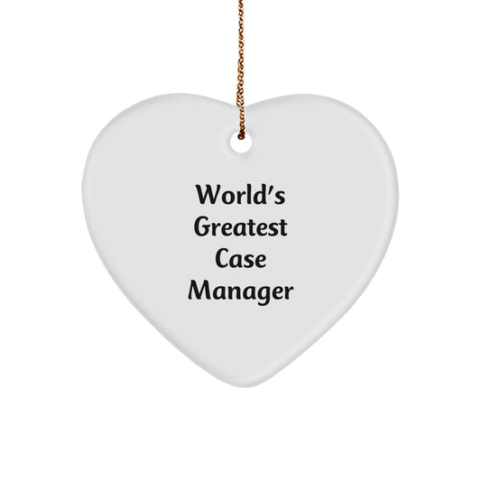 Funny Case Manager Heart Ornament Gifts from Friends and Family for Christmas Unique Decorations - Image 1