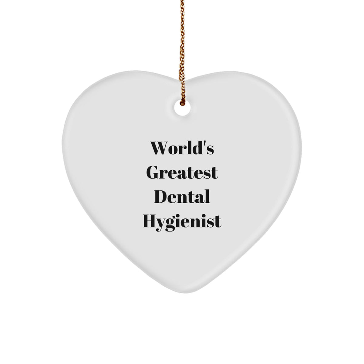 Dental Hygienist Heart Ornament for Kids Treasure Christmas Gift - Image 1