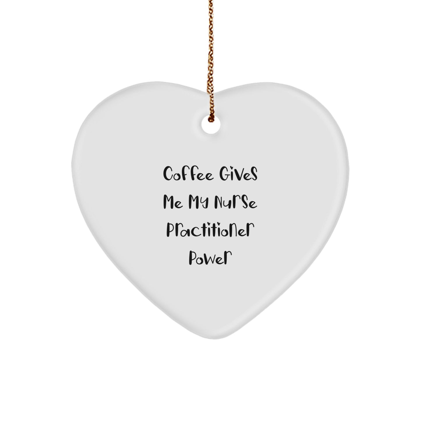 Funny Nurse Practitioner Gifts, Heart Ornament, Christmas Unique Gifts from Men, Women, Friends, Coworkers, Family to Nurse Practitioner, Nurses, Healthcare Workers, Medical Professionals - Image 1