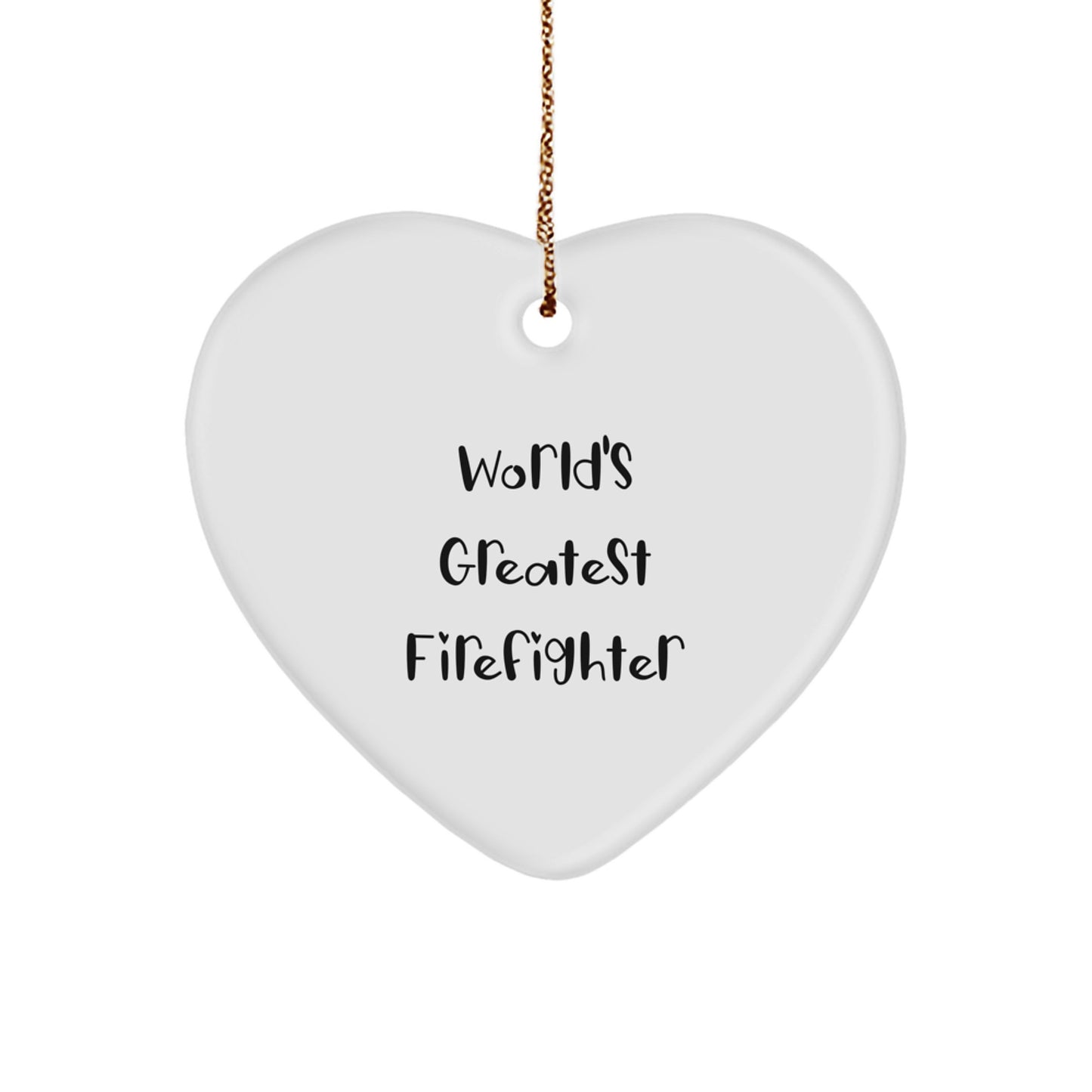 Firefighter Keepsake Christmas Ornament for Him Gift - Image 1