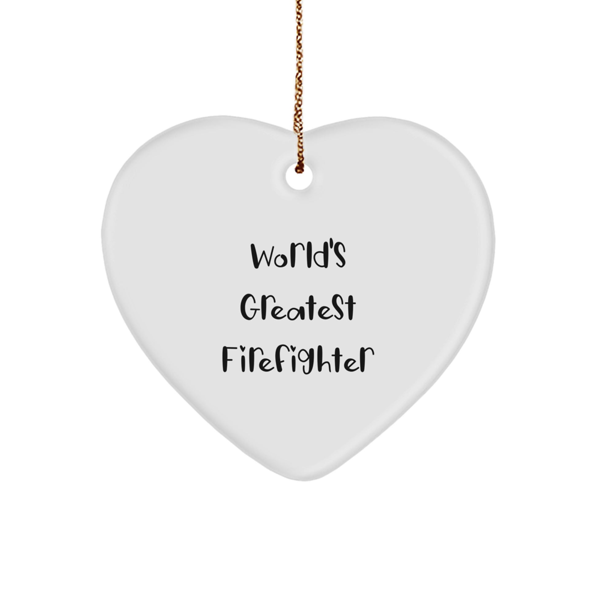 Firefighter Keepsake Christmas Ornament for Him Gift - Image 1