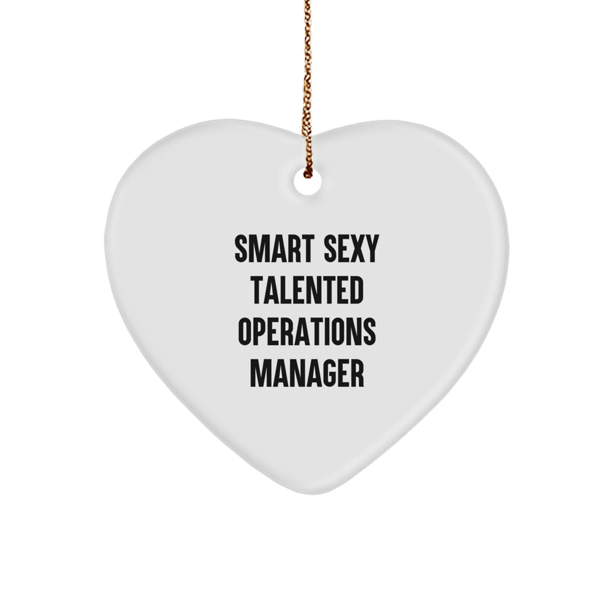 Funny Operations Manager Heart Ornament Gifts from Friends for Christmas Unique - Image 1