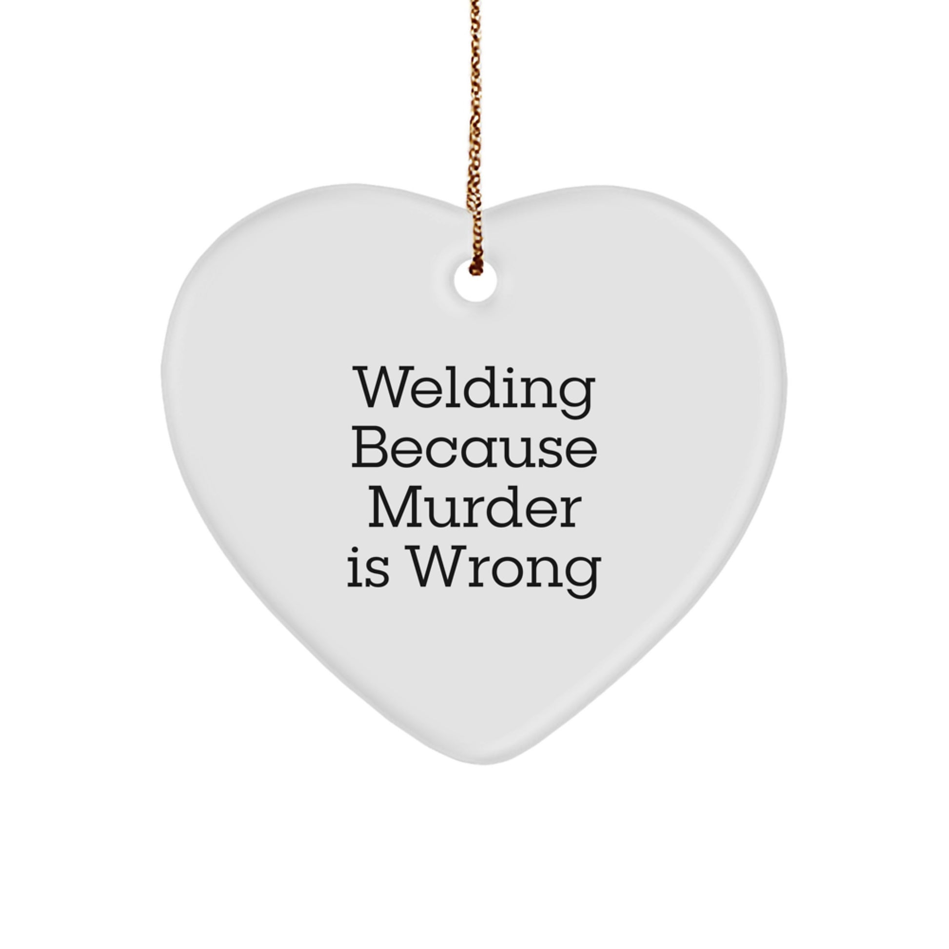 Funny Welding Heart Ornament Gifts from Friends for Men Christmas Unique Presents, Heart Shaped Welding Decor Gift, Unique Welding Humor Gift - Image 1