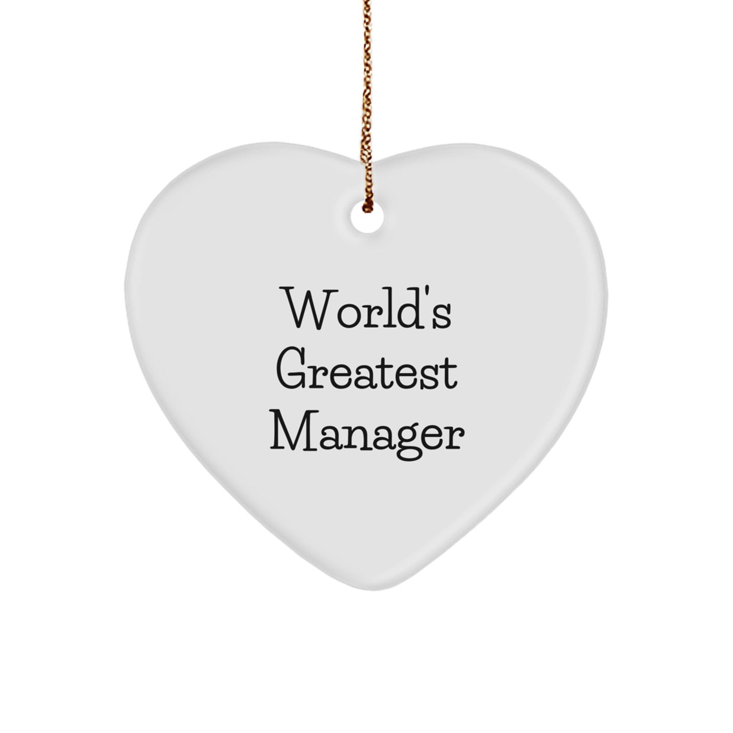 Manager Favorite Heart Ornament for Kids Christmas Bright Gift - Image 1