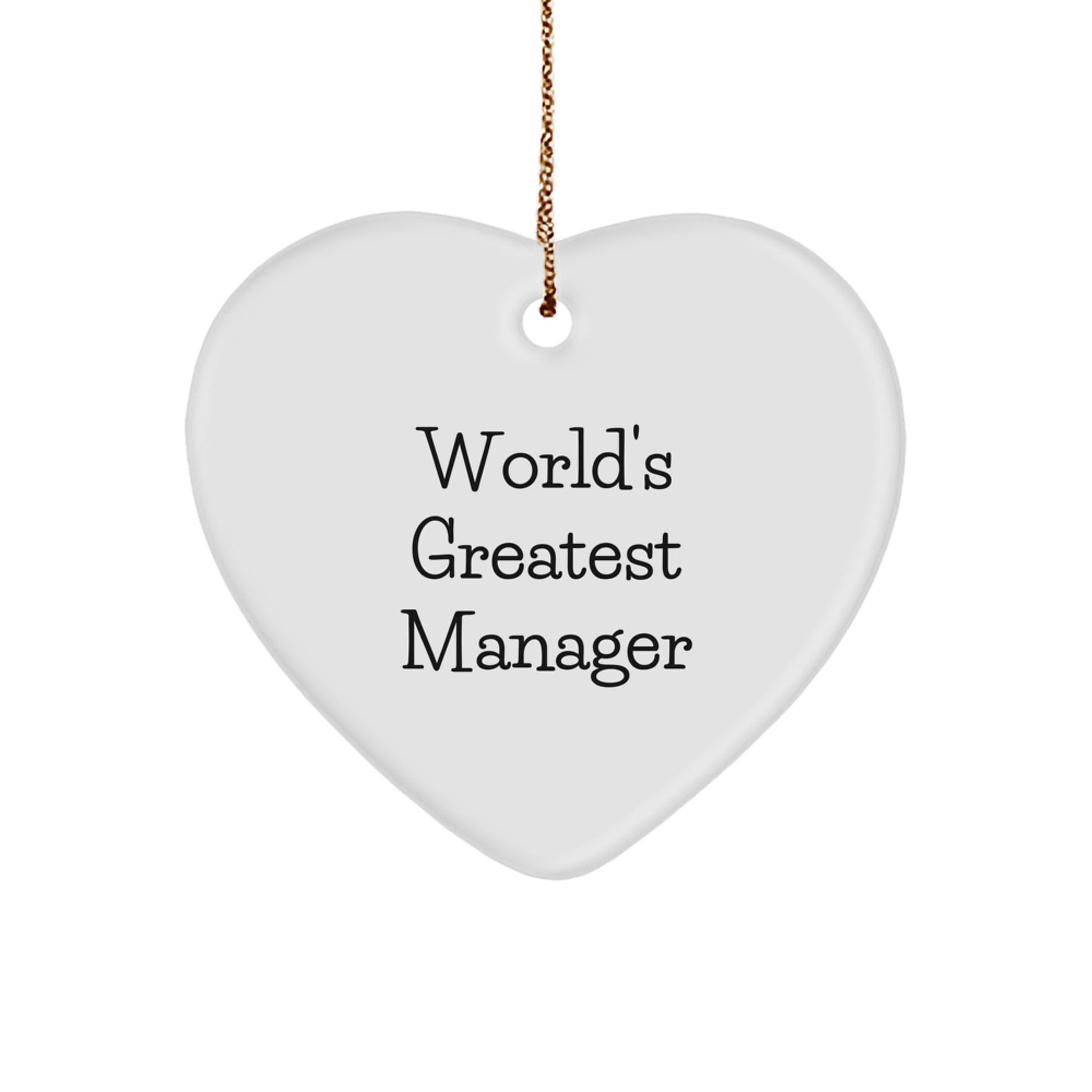 Manager Favorite Heart Ornament for Kids Christmas Bright Gift - Image 1