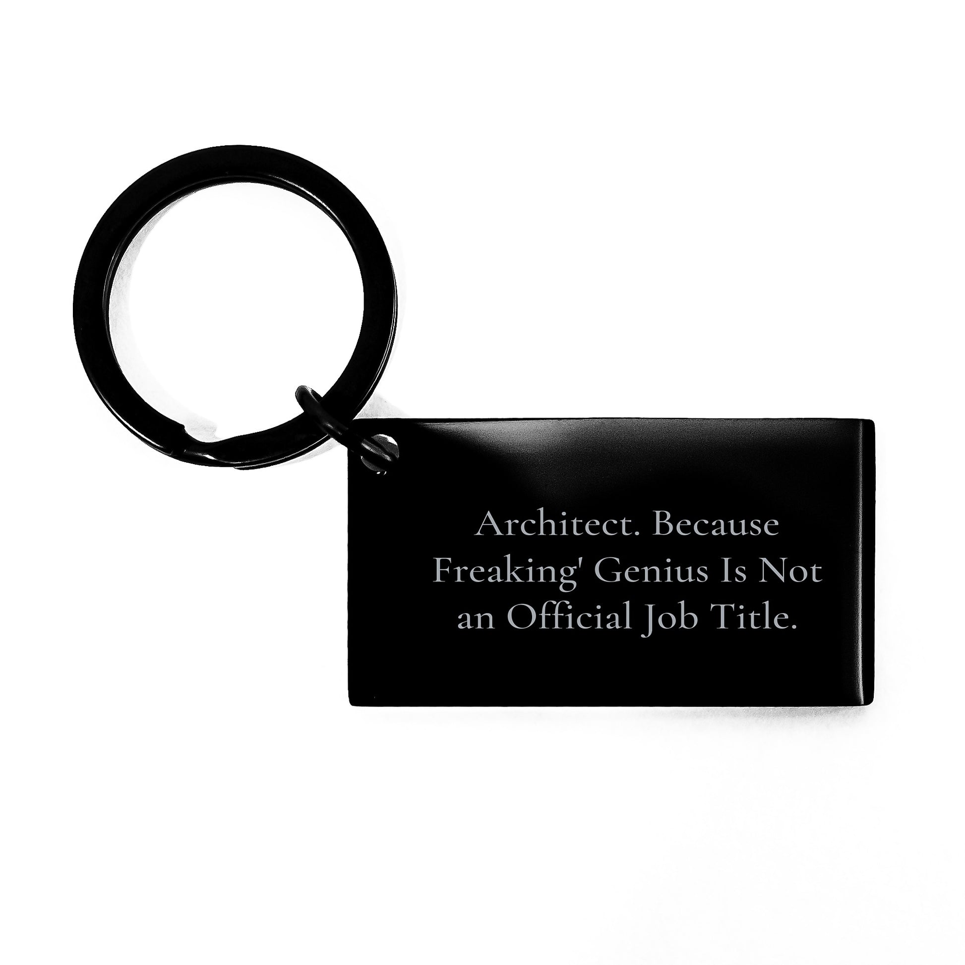Architect Keepsake Keychain for Him Birthday Gift - Image 1