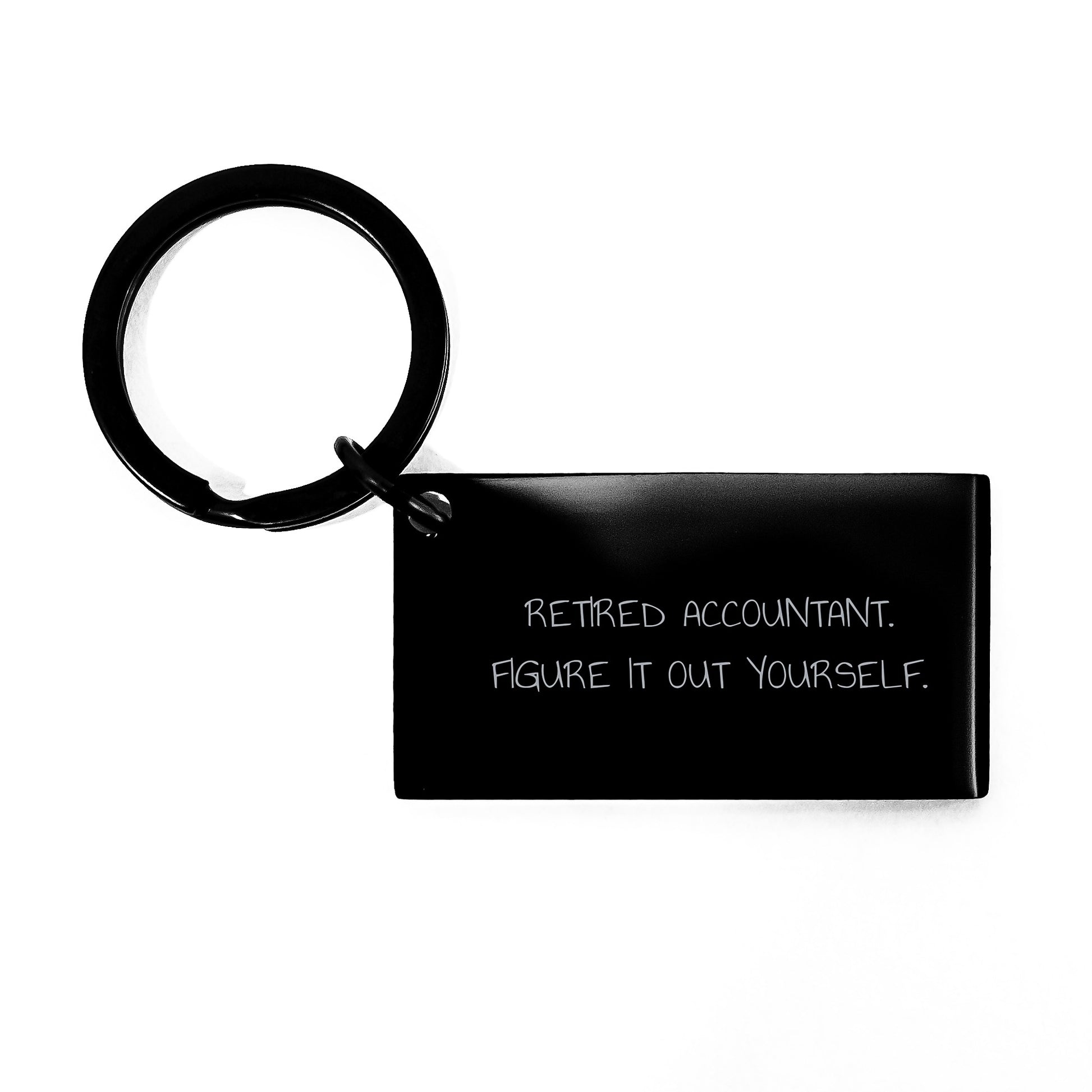Funny Accountant Gifts for Men, Inspirational Keychain, Gifts from Friends, Graduation Unique Gifts - Image 1