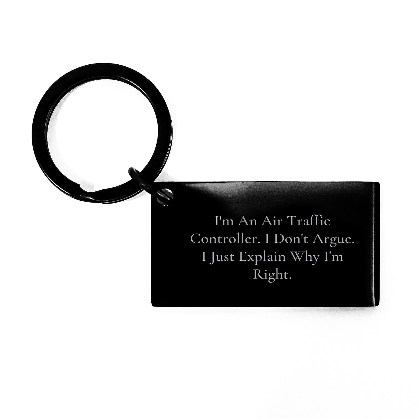 Air Traffic Controller Keepsake Keychain Birthday Gift for Him - Image 1
