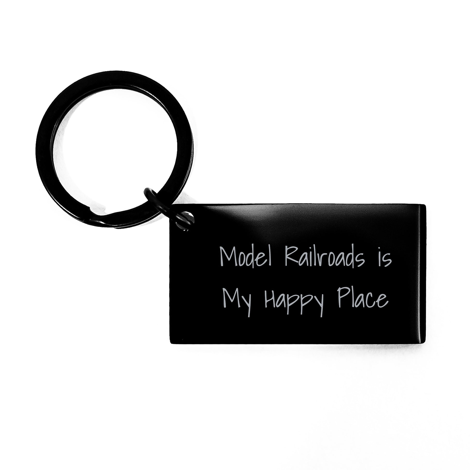 Birthday Gift Model Railroads Keychain Present for Her - Image 1