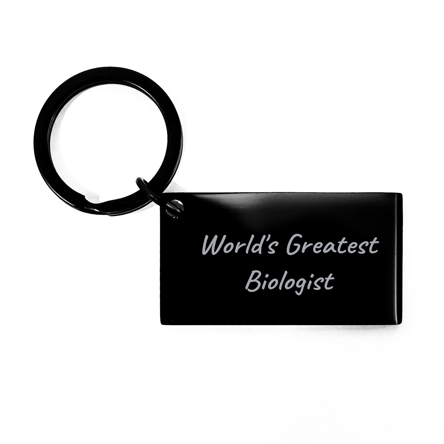 Birthday Gift Keychain for Her Present World's Greatest Biologist - Image 1