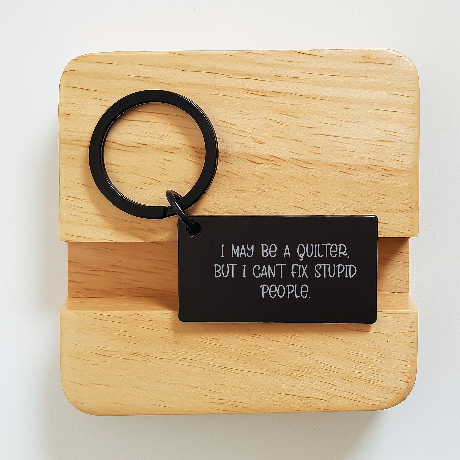 Quilter Keychain Keepsake Birthday Gift for Him - Image 2
