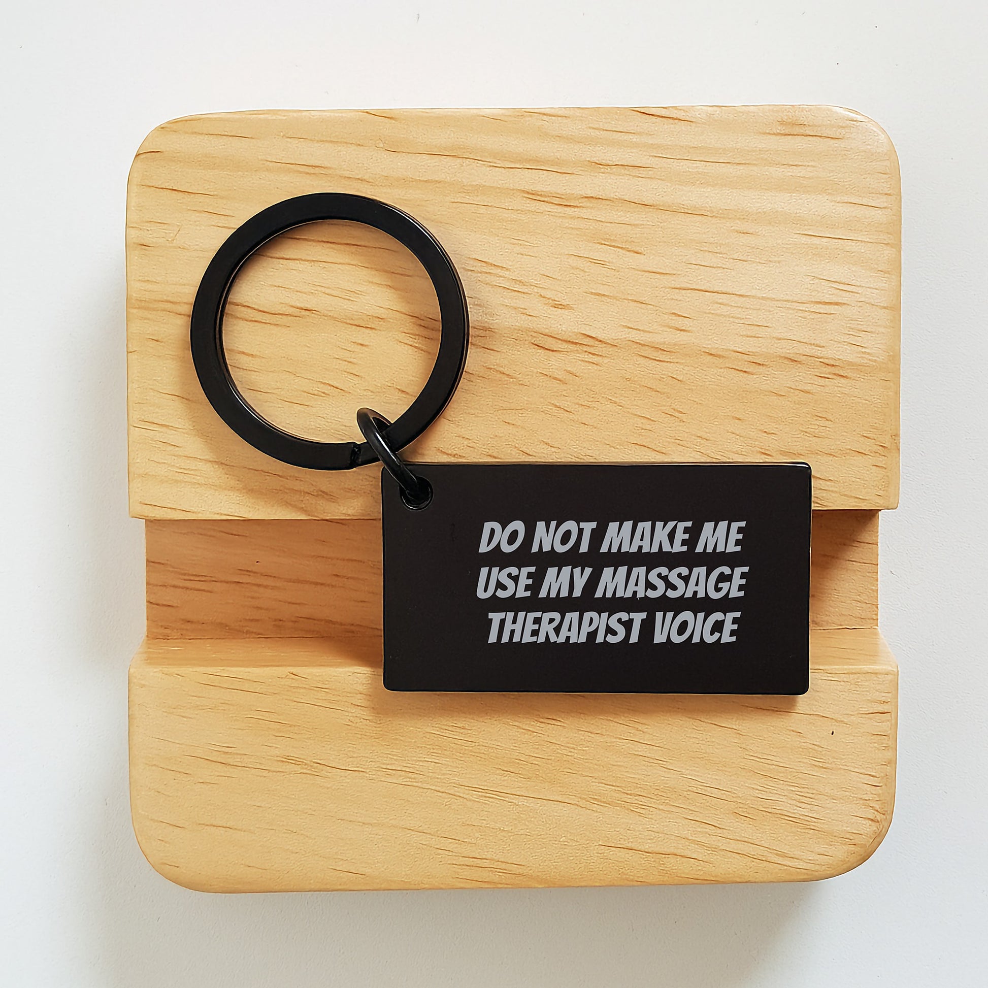 Massage Therapist Keepsake Engraved Keychain for Him Birthday Gift - Image 2