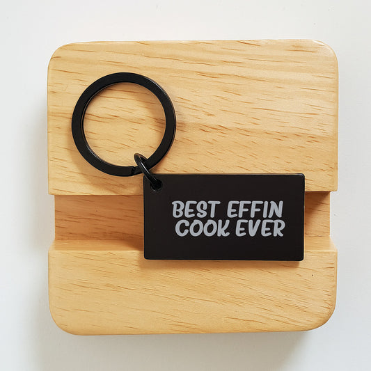 Funny Cook Keychain Gifts from Men to Women - Best Effin' Cook Ever for Valentine's - Image 2