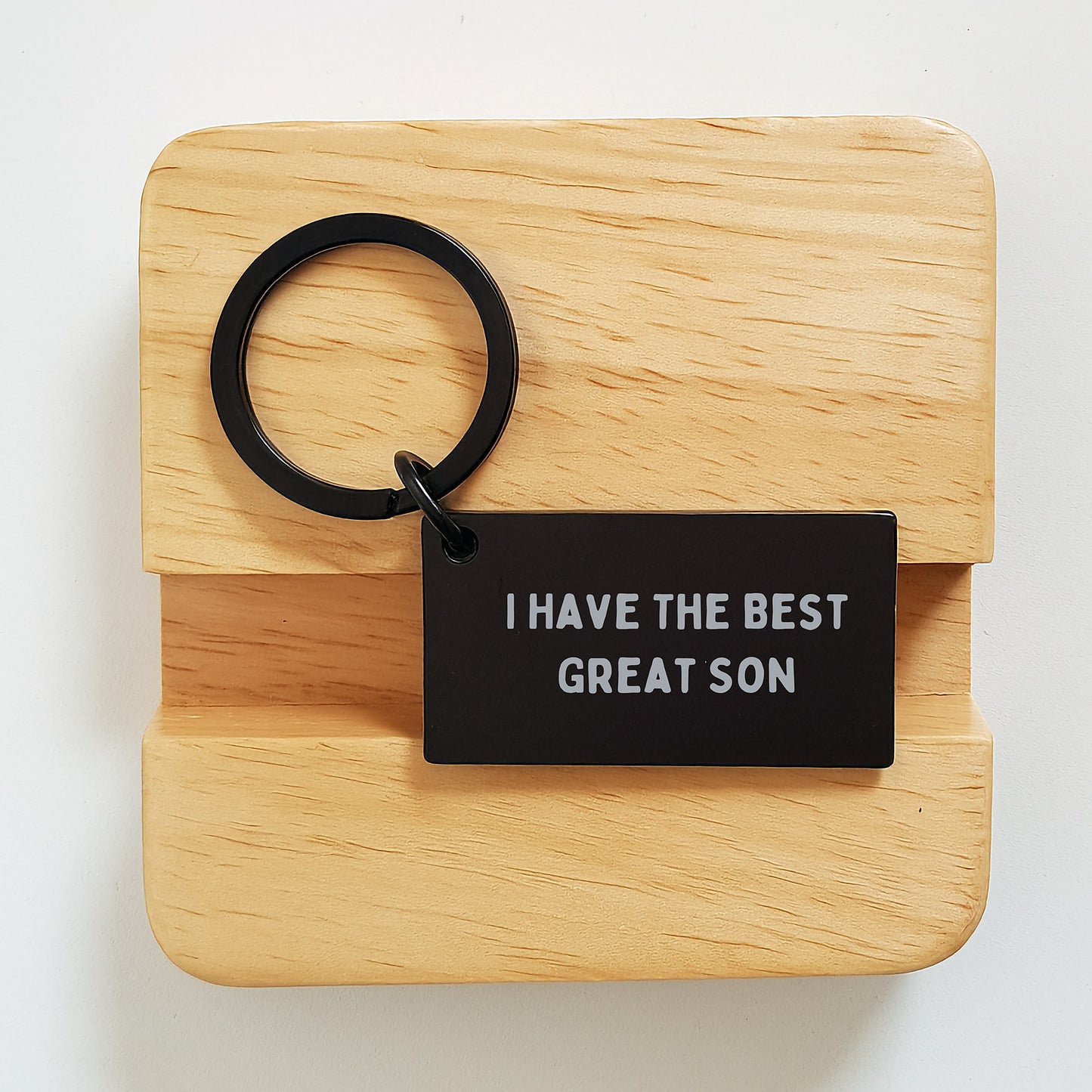 Birthday Gift Son Keychain Present for Dad – I Have The Best Great Son - Image 2