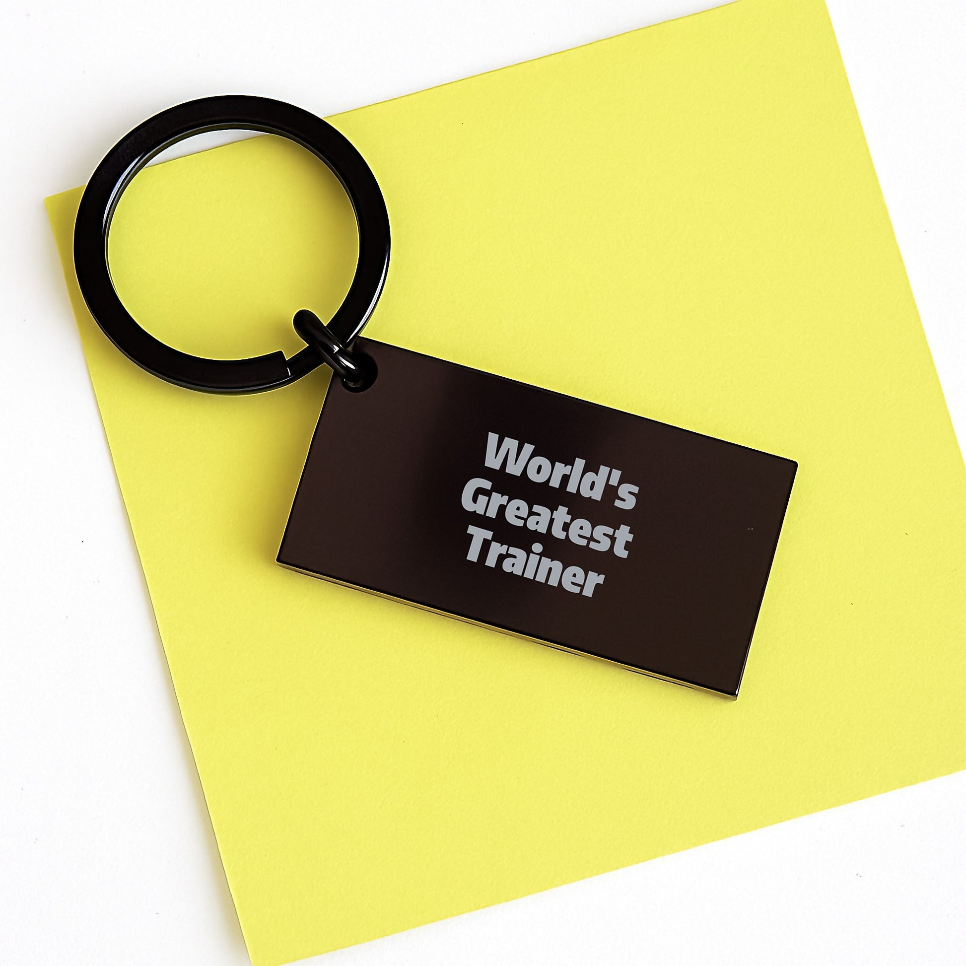 Funny World's Greatest Trainer Keychain Gifts from Friends for Graduation Unique Trainer Trinkets Keychains - Image 3