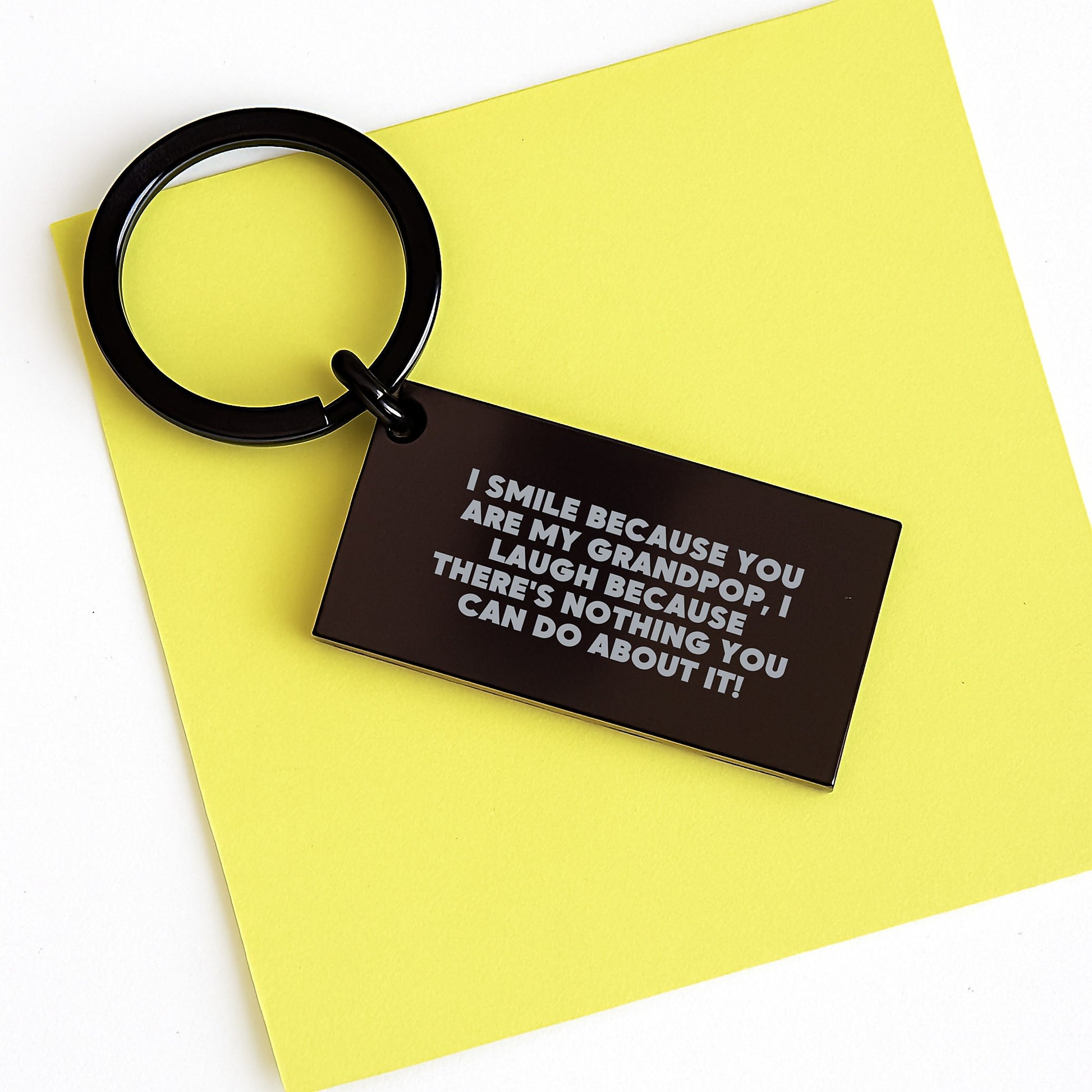 Grandpop Keepsake Keychain Birthday Gift for Him, Sent from Granddad - Image 3