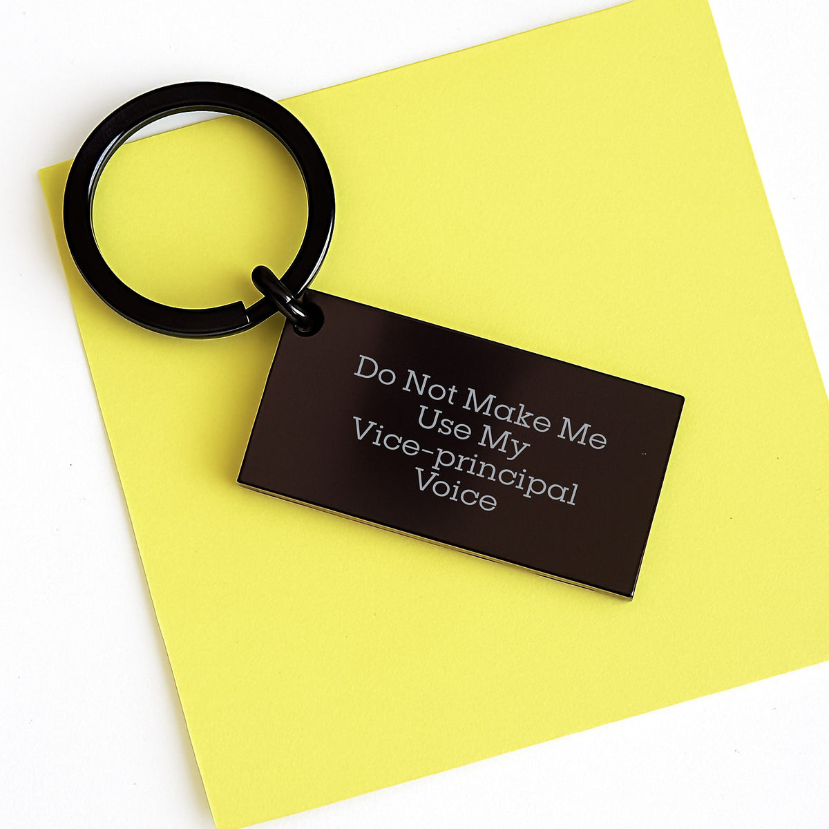 Funny Vice-principal Gifts from Friends Keychain for Men Birthday Unique Ideas - Do Not Make Me Use My Vice-principal Voice - Image 3