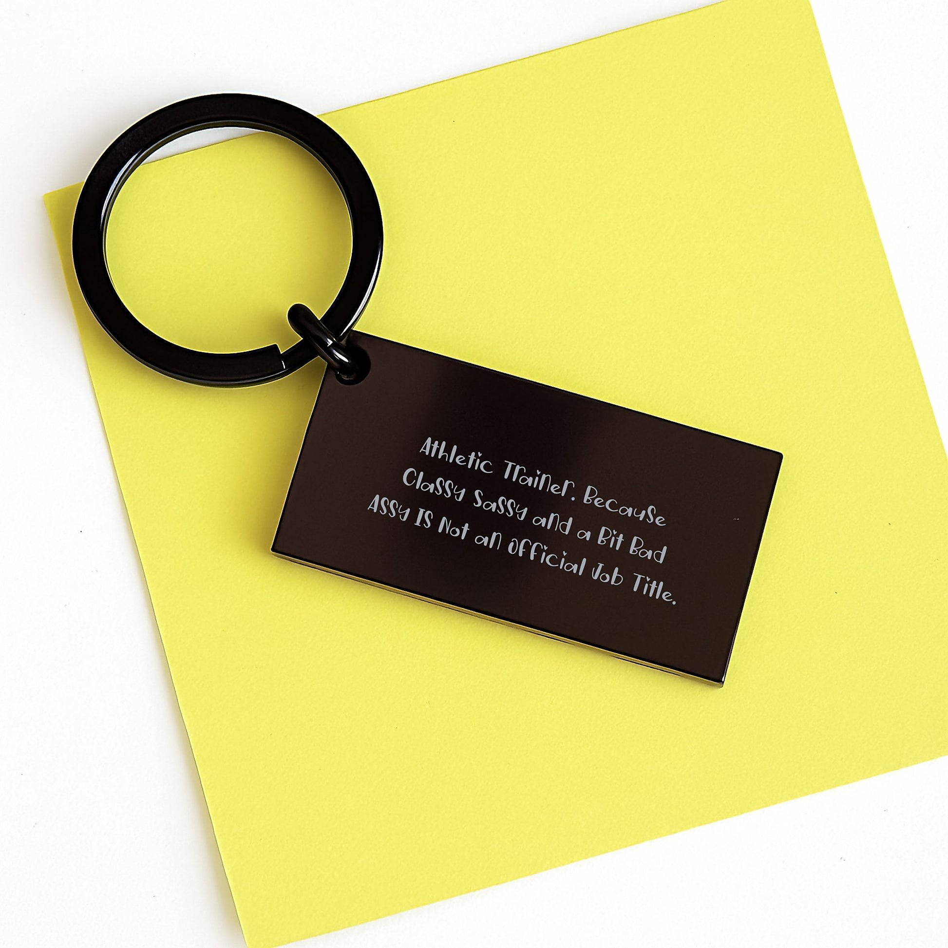 Birthday Gift Athletic Trainer Keychain for Her Present Classy Sassy - Image 3