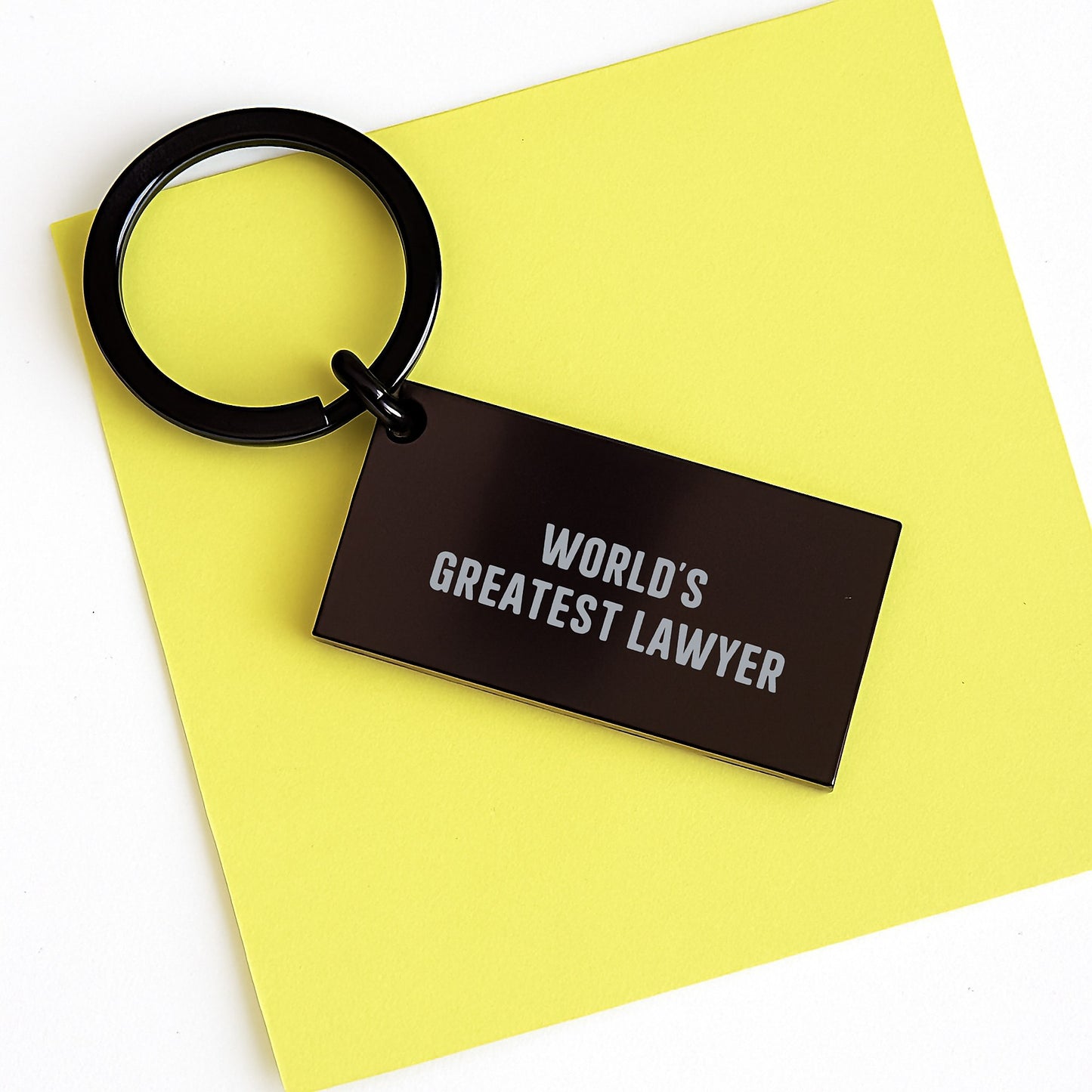 Birthday Gift for Her Lawyer Keychain Present – World's Greatest Lawyer - Image 3