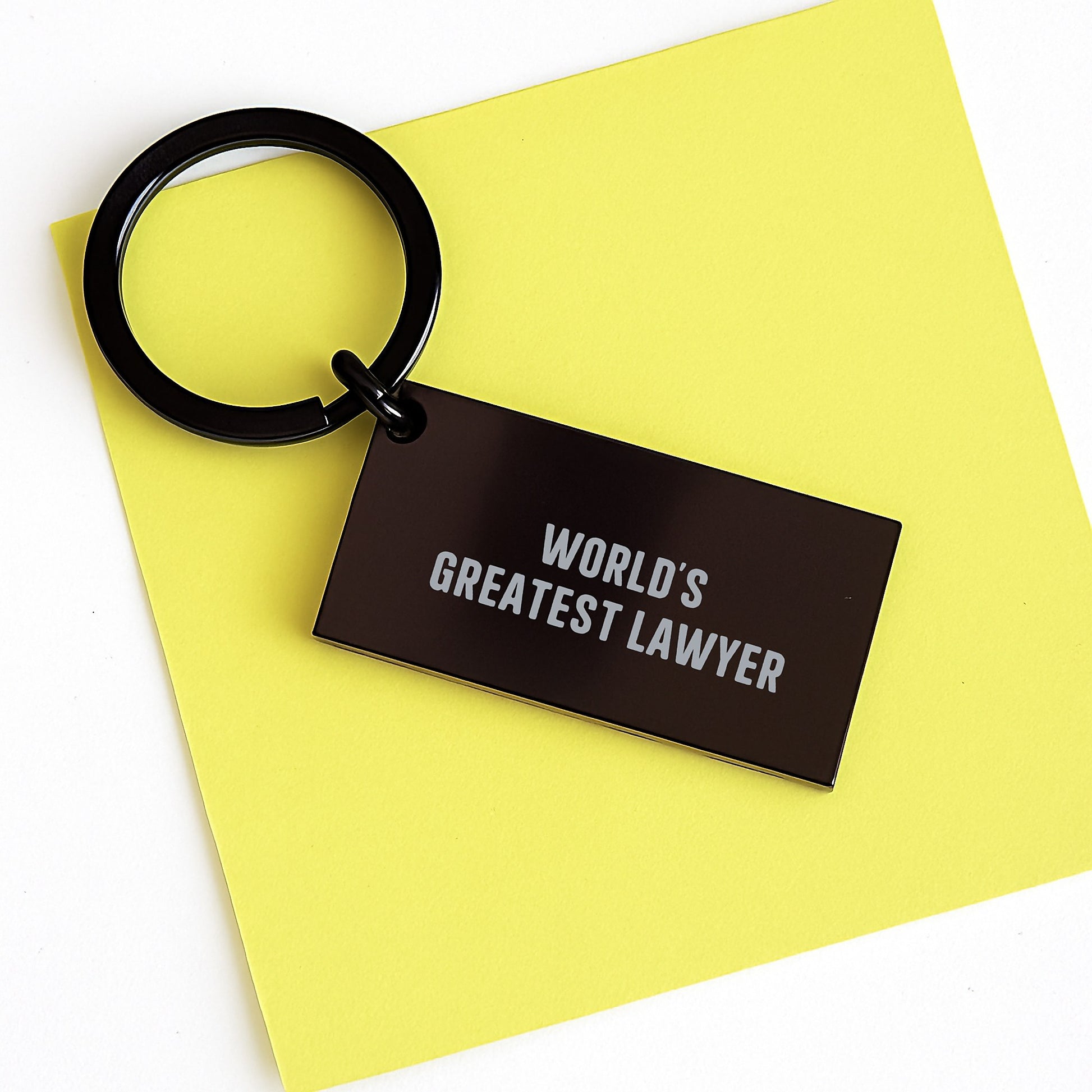 Birthday Gift for Her Lawyer Keychain Present – World's Greatest Lawyer - Image 3