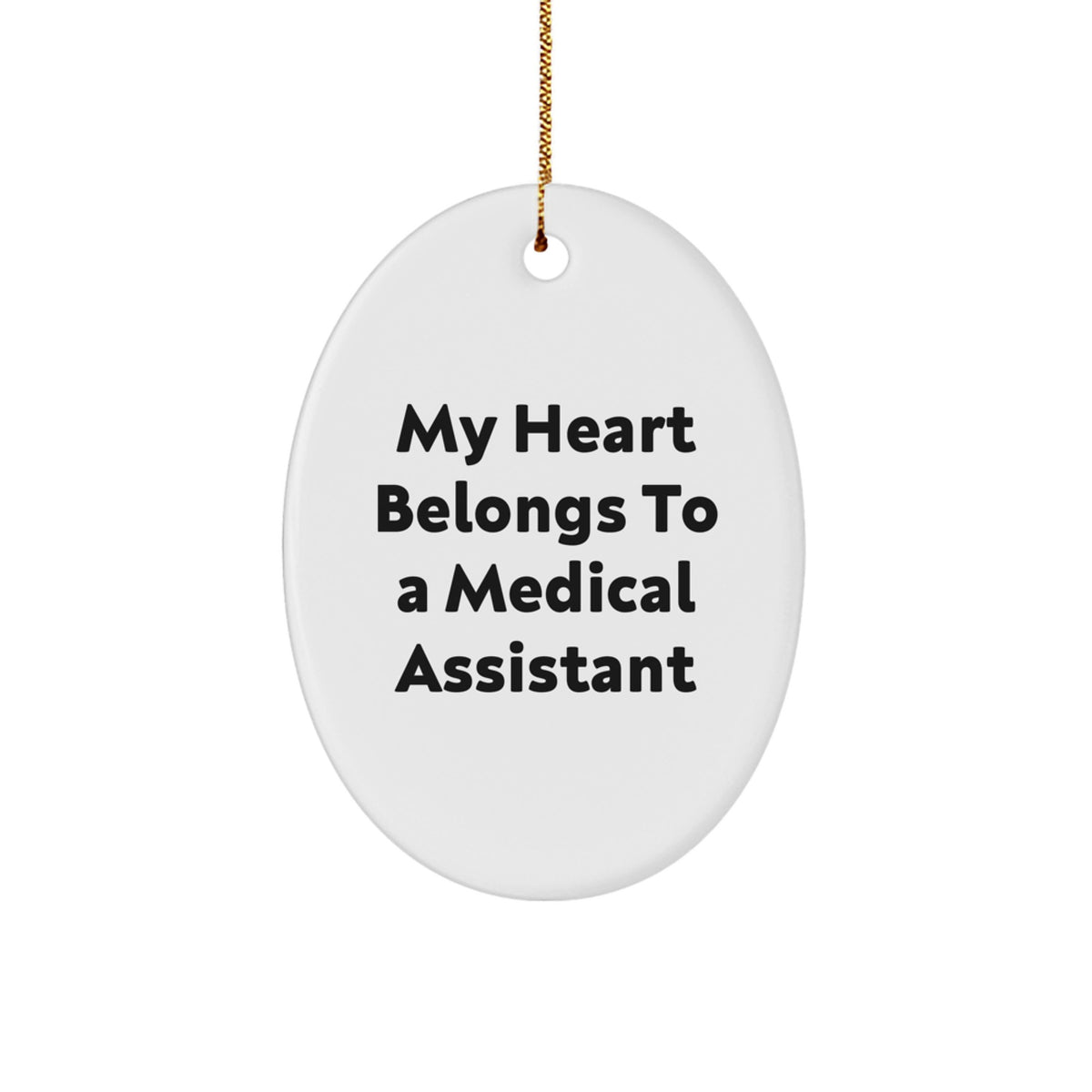 Heartfelt Medical Assistant Christmas Ornament for Friends Gift - Image 1