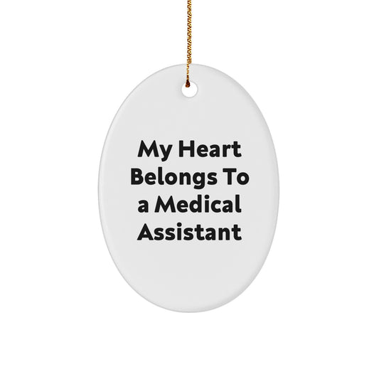 Heartfelt Medical Assistant Christmas Ornament for Friends Gift - Image 1