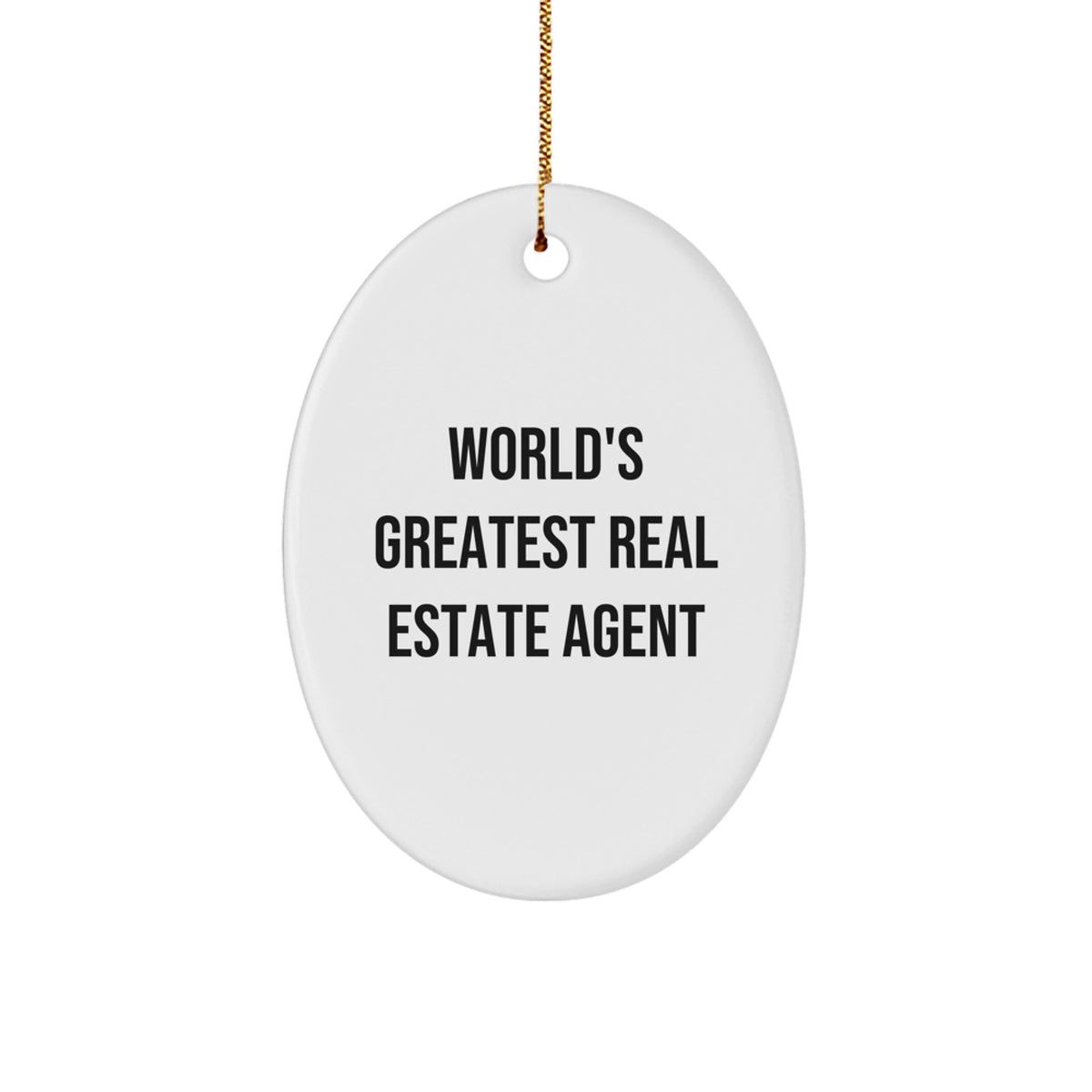 Christmas Ornament Gift Favorite Real Estate Agent Keepsake for Kids - Image 1