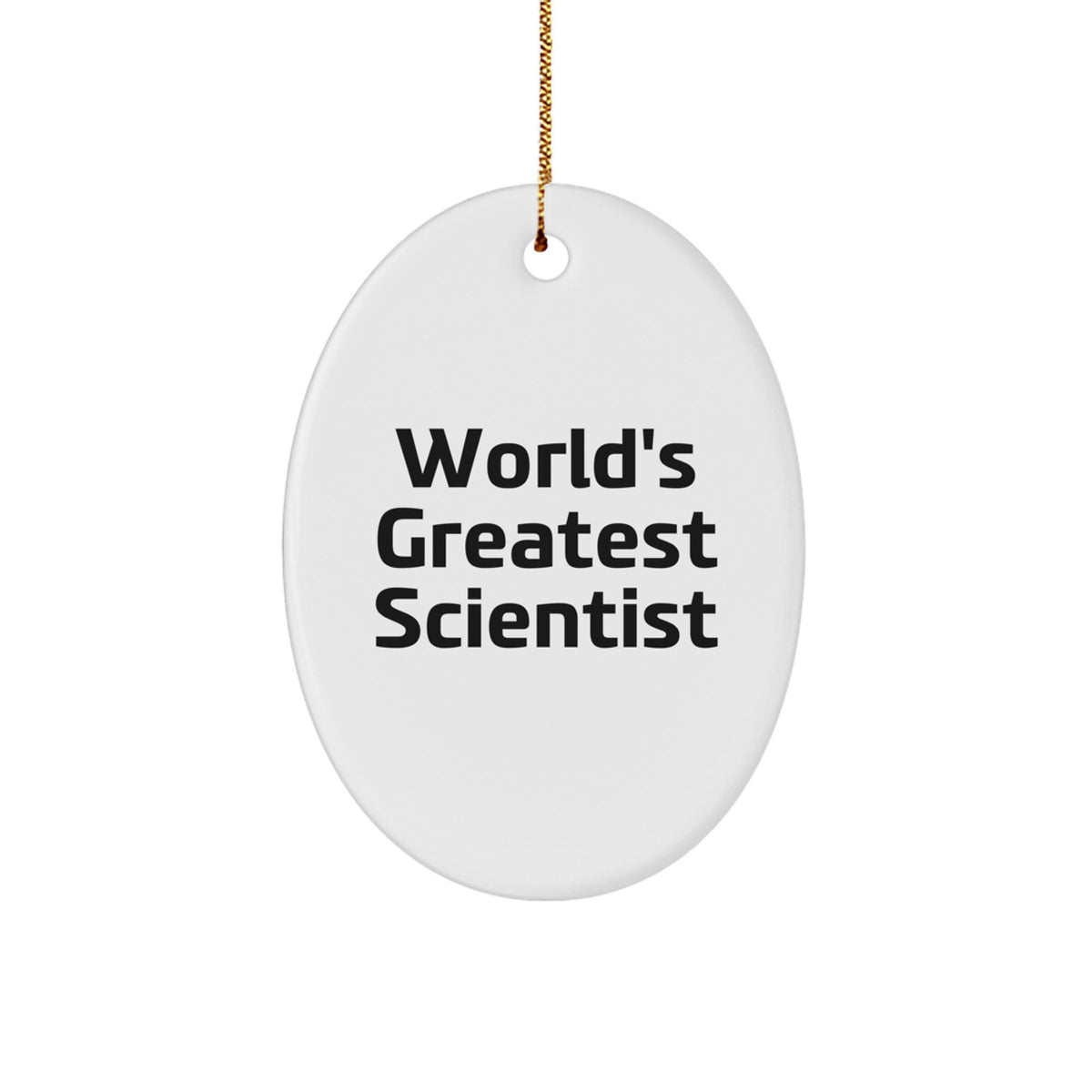 Scientist Christmas Ornament Gift for Him - World's Greatest Keepsake - Image 1