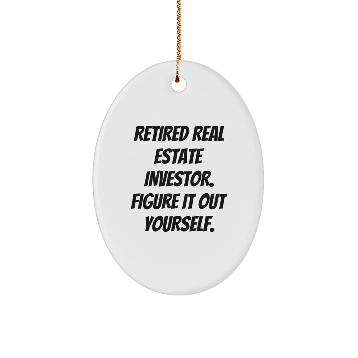 Real Estate Investor Christmas Ornament Retired Investor Gift Roommates - Image 1