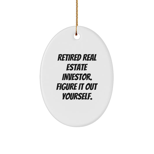 Real Estate Investor Christmas Ornament Retired Investor Gift Roommates - Image 1