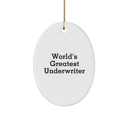 Underwriter Keepsake Christmas Ornament for Him Bright Vivid Gift - Image 1