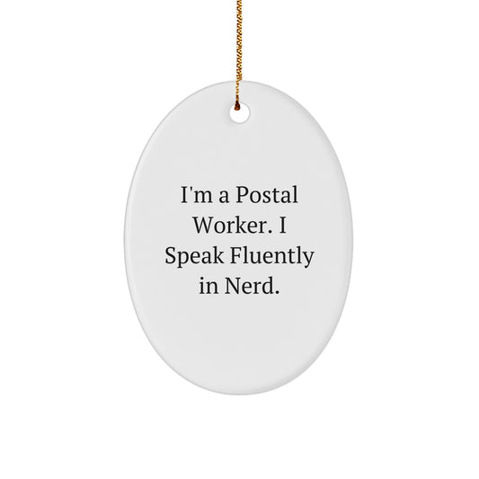 For Him Postal Worker Keepsake Christmas Ornament Gift I'm a Postal - Image 1