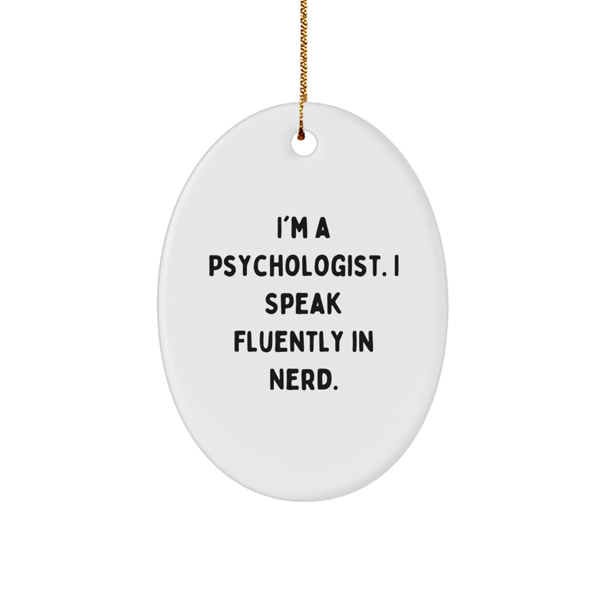 Witty geniusy Psychologist Christmas Ornament for Friends Novelty Gift - Image 1