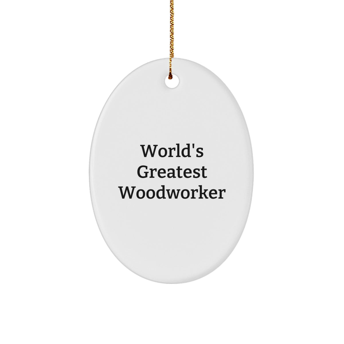 Christmas Gift World's Greatest Woodworker Christmas Ornament for Her - Image 1