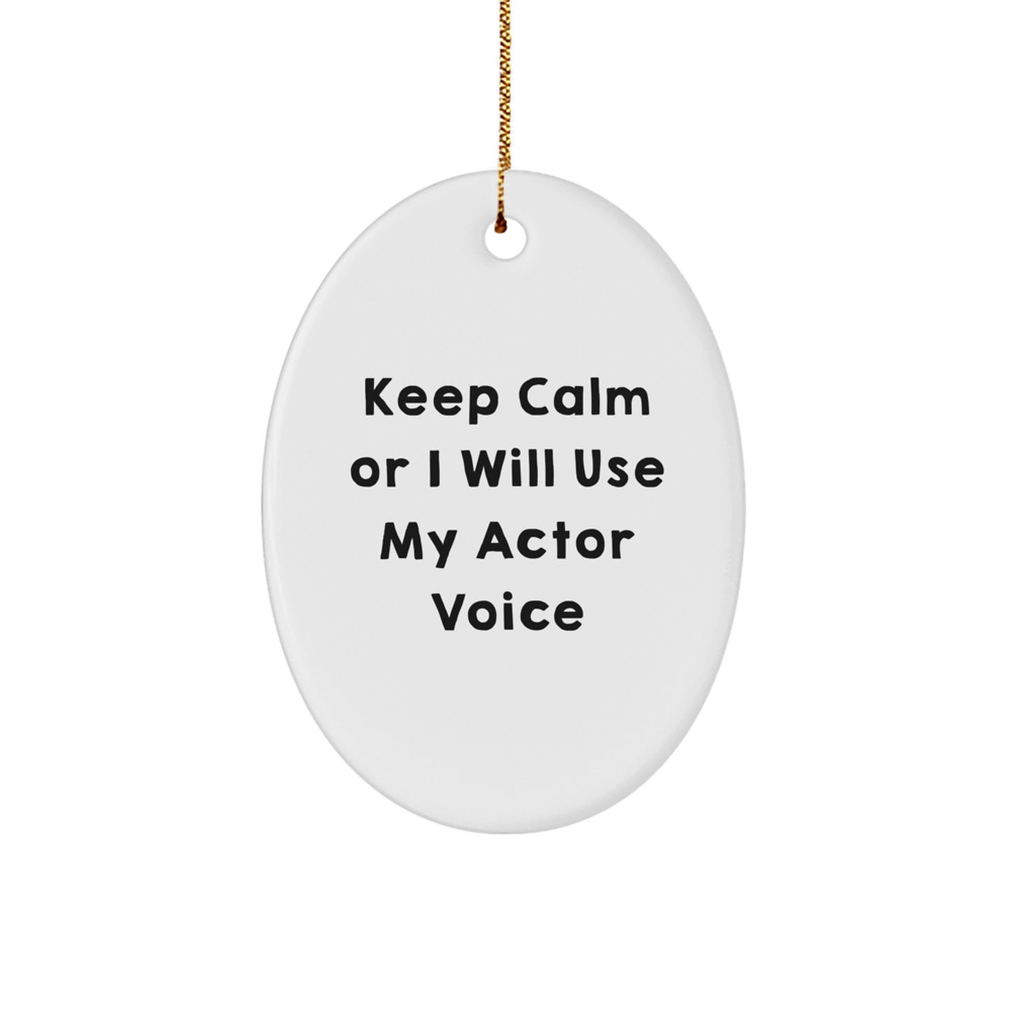Funny Actor Oval Ornament Gifts from Friends for Men Christmas Unique Gifts - Image 1