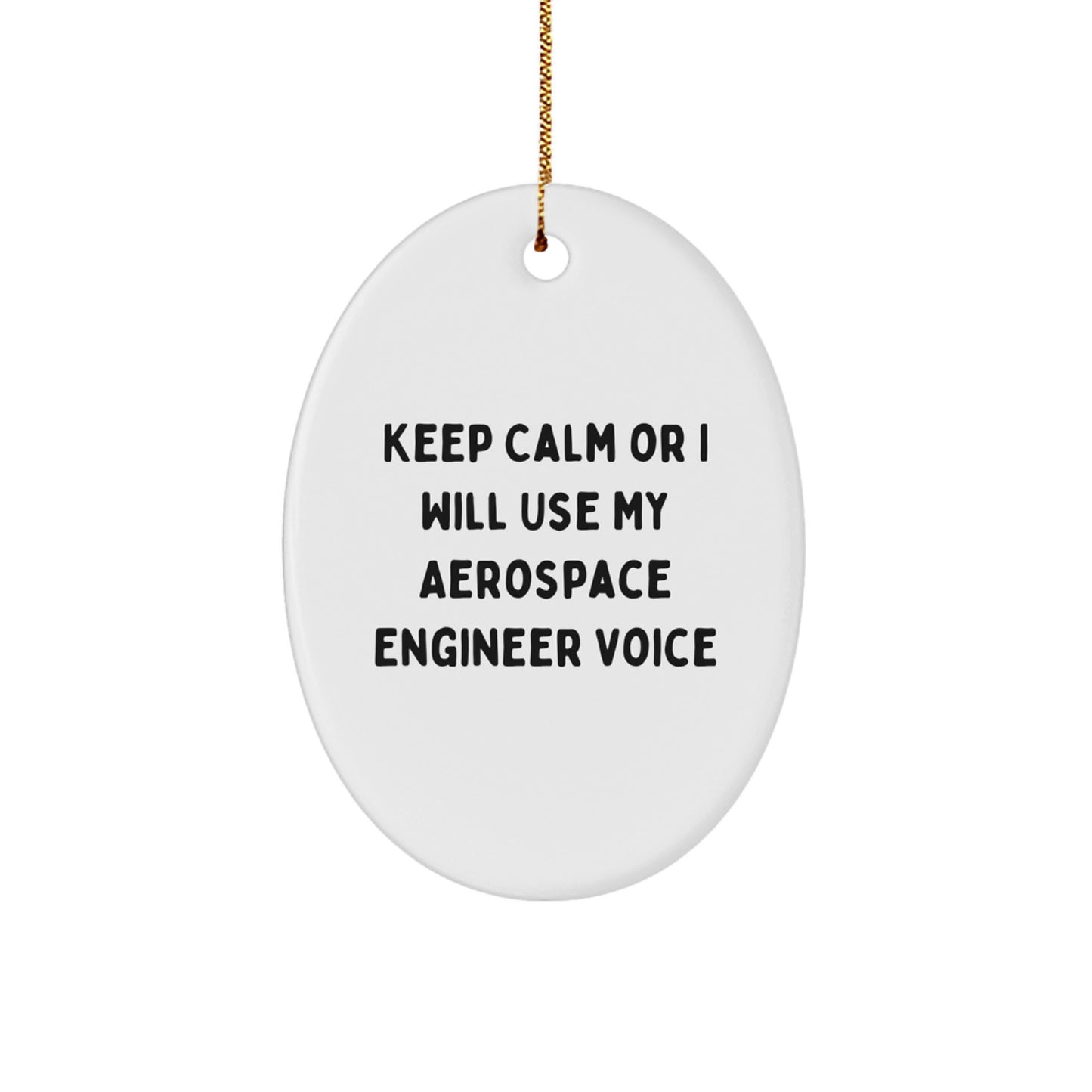 Aerospace Engineer Keepsake Christmas Ornament for Him Gift - Image 1