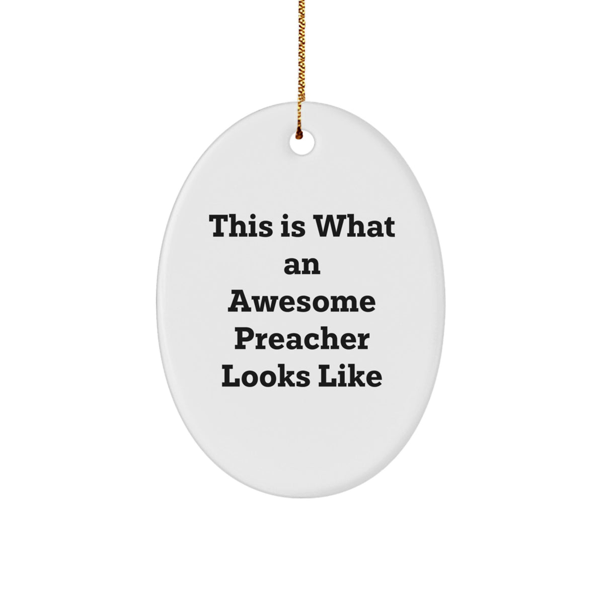 Family Treasure Awesome Preacher Christmas Ornament Gift for Family - Image 1